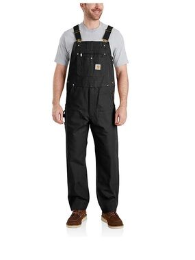 Carhartt ICONIC R01 DUCK BIB OVERALL black mens 40x28